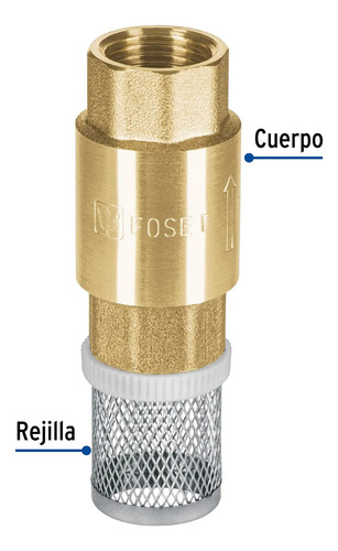 pichancha tipo check de laton inoxidable 1/2 foset 49061 pichancha tipo check de laton inoxidable 1/2 foset 49061